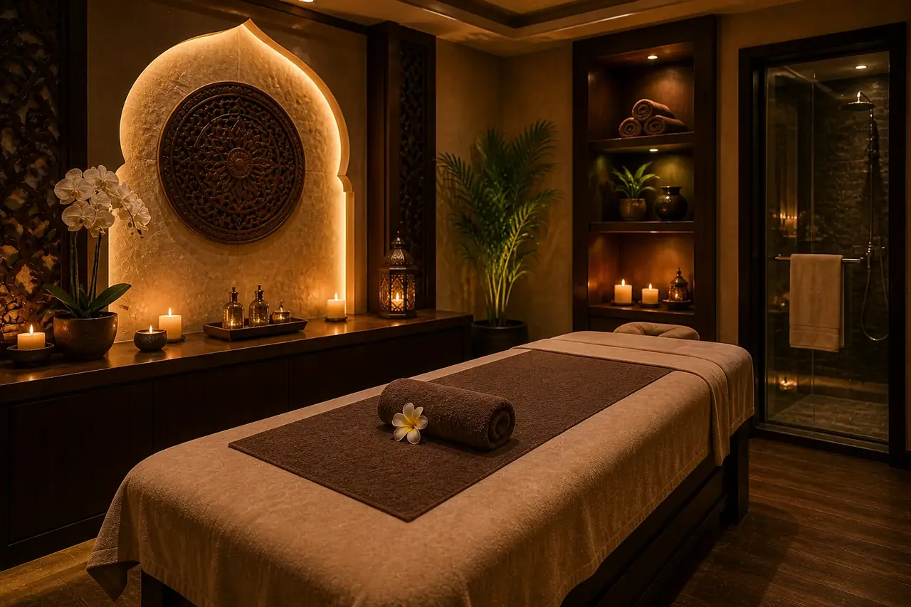 Private treatment suite at Danat Spa Al Ain
